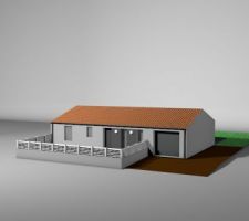 Petite Compo que j'ai faite sur C4d !! oups j'ai oublier le portillon ...