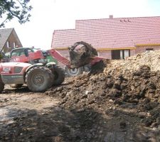 Enlévement d'une partie des terres