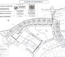 Plan du lotissement