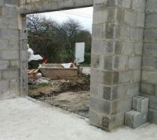 Entr&eacute;e du garage.