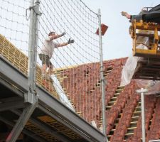 &eacute;l&eacute;vation , r&eacute;ception et positionnement des tuiles