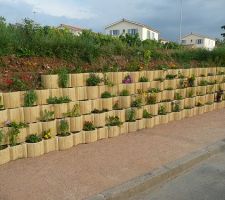 1ère solution: les blocs à planter....