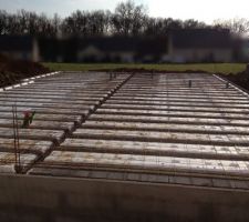 Coulage de la dalle.