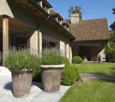 La maison belge qui nous a inspirés:  vue de la terrasse