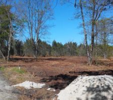 Les terrains en cours de lotissement