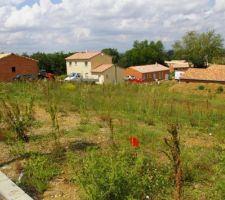 Une vue (un peu mieux) de notre terrain (toujours &agrave; gauche de la borne)