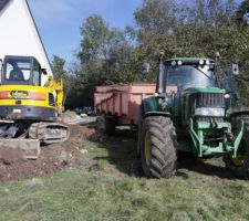 évacuation des terres