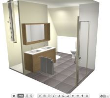 Vue 1 - Salle de bain 3D