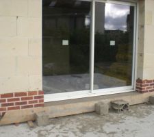 Les seuils des baies vitrées