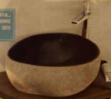 Achat de la vasque de la salle d'eau