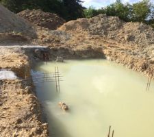 2 mètres d'eau dans la future cave