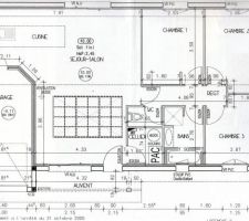 Voila le plan de la maison, elle est de plein pied.