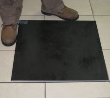 Carrelage que nous avons choisi pour le salon/salle &agrave; manger, cuisine, cellier et couloir. 60x60cm