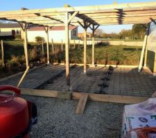 Coffrage pour couler la dalle