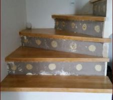 D&eacute;but habillage escalier