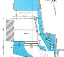 Plan de masse (avant implantation par le g&eacute;om&egrave;tre)