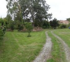 Vue de l'entrée du terrain