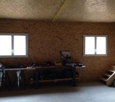 Doublage du garage en triply osb
