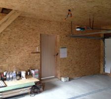 Doublage du garage en triply osb