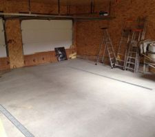 Doublage du garage en triply osb