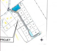 Emplacement du terrain dans le lotissement
