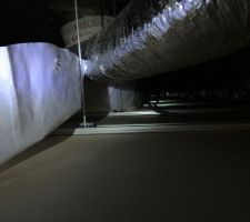 Mise en place des puits de lumiéres