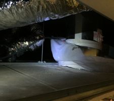 Mise en place des puits de lumiéres