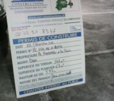 Voila notre permis de construire