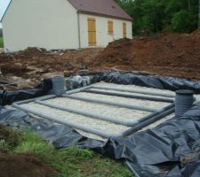 Tuyaux de drainage de la fosse