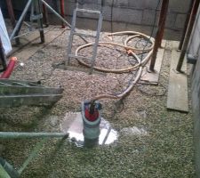 Presque plus d'eau dans la cave !