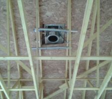 Conduit de cheminée en prévision du poêle à bois