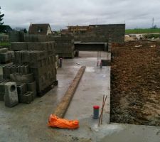 &Eacute;l&eacute;vation des murs du RDC