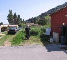 Vue depuis l'entrée du lot