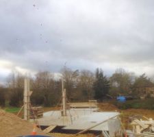 Le V.S à été coulé, vue depuis l'entrée