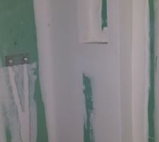 La niche de la douche.
