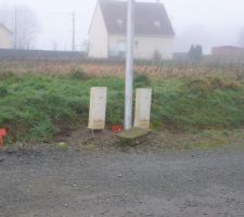 Emplacement bornes et coffrets