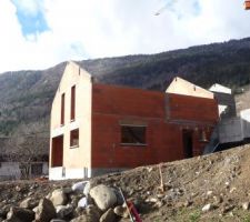 Fin de maçonnerie, vue avant remblais