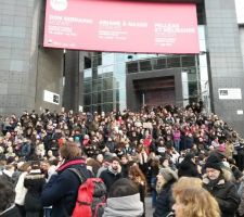 Marche Républicaine suite au 7 janvier 2015.
Bastille, le trajet officiel étant inaccessible