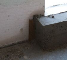 Détail seuil de fenêtre cuisine