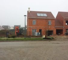 Terrassement pour la zone d'infiltration