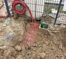 Raccordements au coffret   Gaine Telecom   Gaine Portail/Sonnette