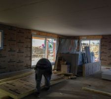 Isolation et place sur les murs donnant sur l'extérieurs