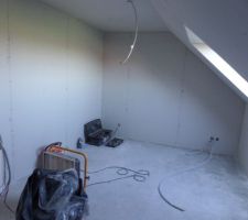 Une des chambres terminée