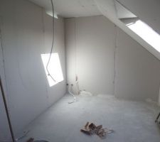 Une des chambres terminée