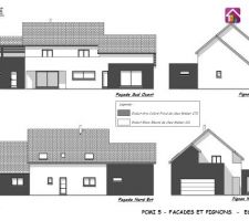 Photo des facades modifiées pour le permis de construire numero 2 !