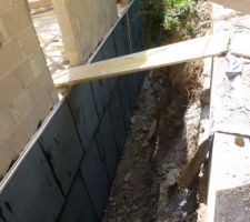 Etancheite du mur enterre, face Nord, et les cote Est, Ouest.