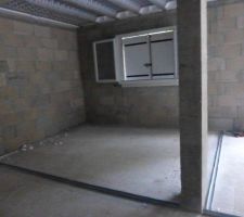 D&eacute;marrage des travaux plaquiste - Pose des rails Chambre