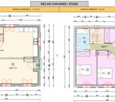 Voila les derniers plans de notre maison