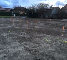 Piquetage sur le terrain - 13.1.15