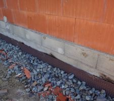 Drainage p&eacute;riph&eacute;rique cot&eacute; Ouest (Garage)